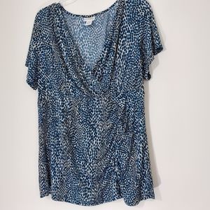 Motherhood Maternity Multicolored Blouse, 1X